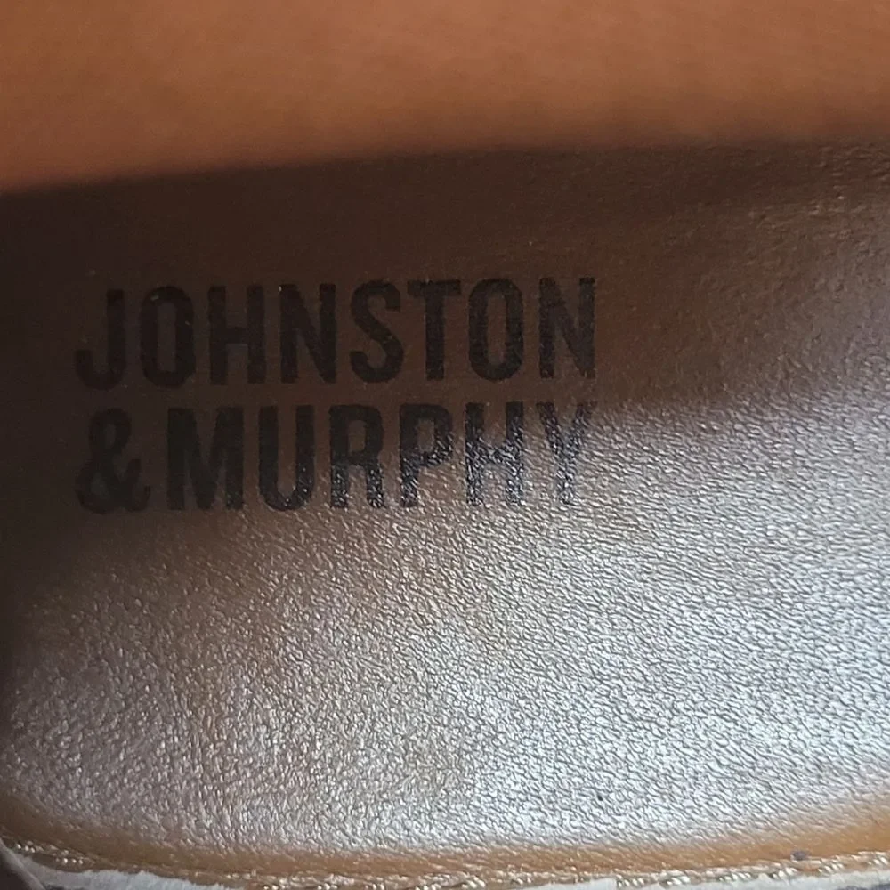 Johnston & Murphy Meade Men's Ankle Boots Size 10.5 M Buckle Brown Suede